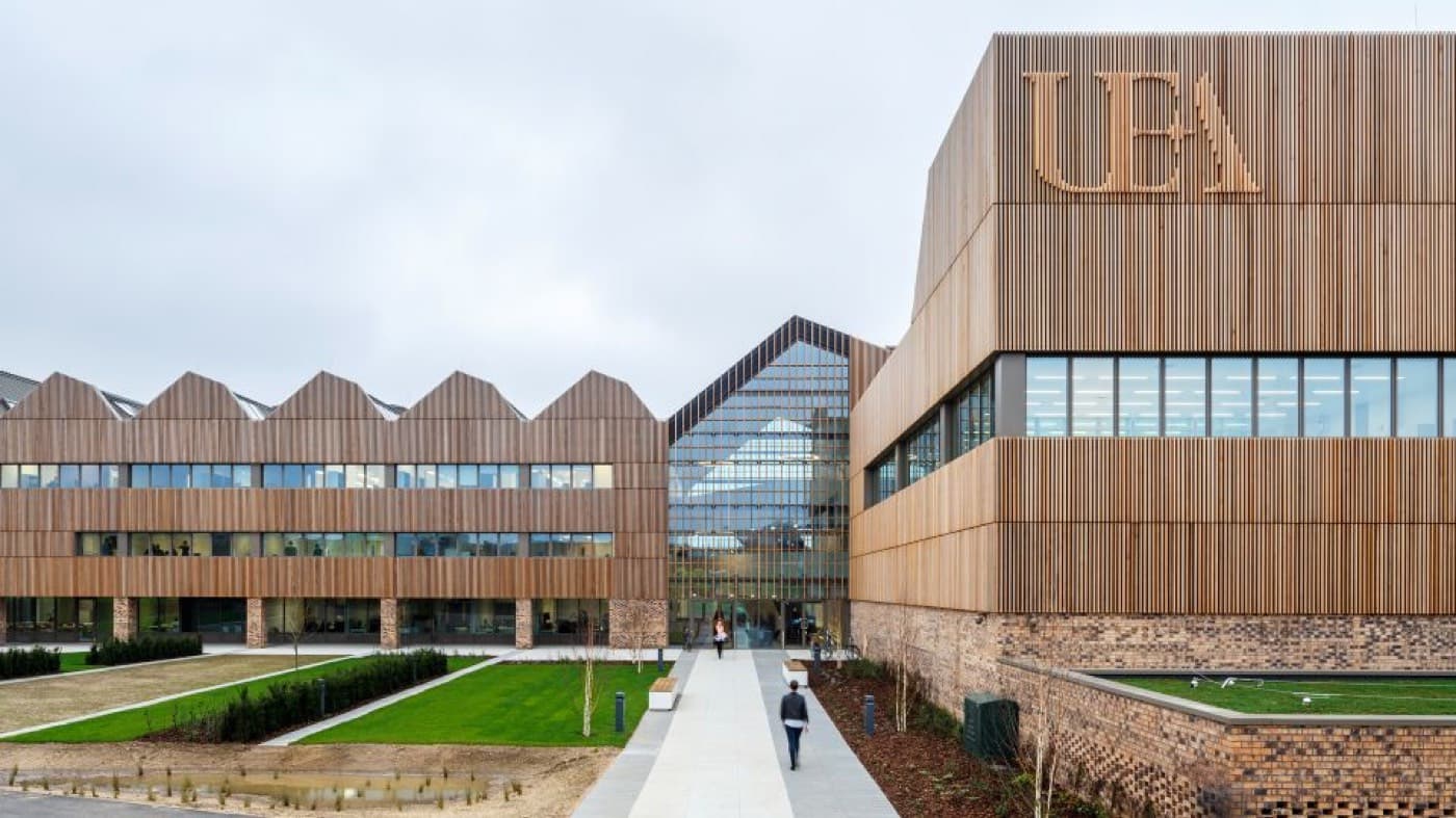 University of East Anglia kampüsünden bir görünüm