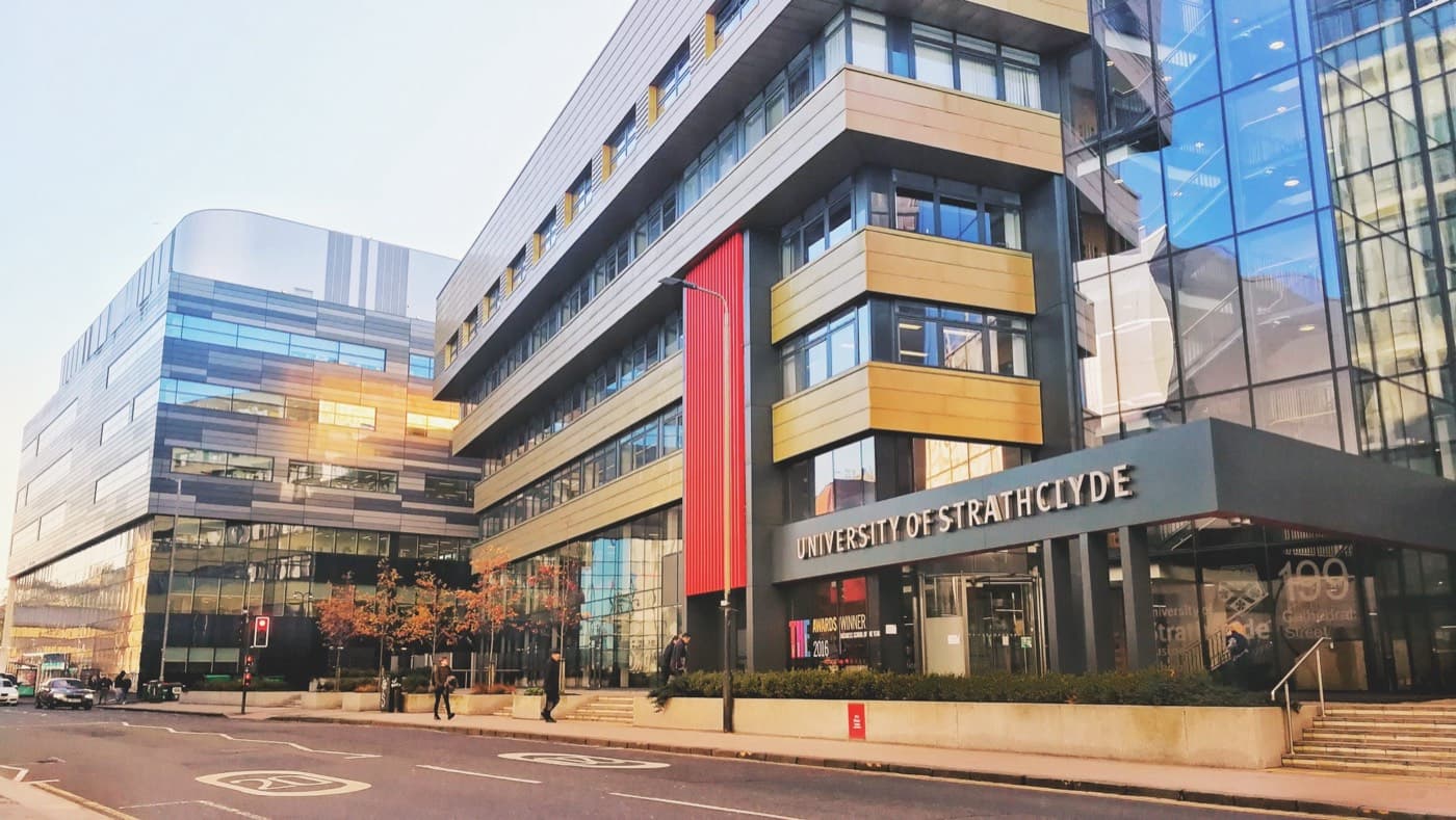 Strathclyde Üniversitesi kampüsünden bir görünüm
